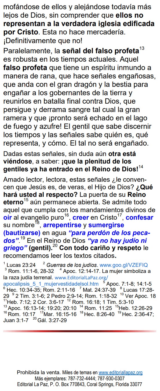 Página de 11- Senales Dandose Hoy Dia en Judios y Gentiles